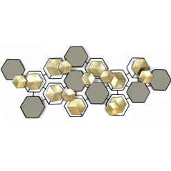 Decorazione da Parete con Specchi h52x132 cm