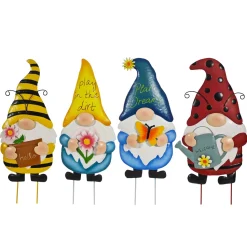 Decorazione per Giardino Gnomo in Metallo h61 cm