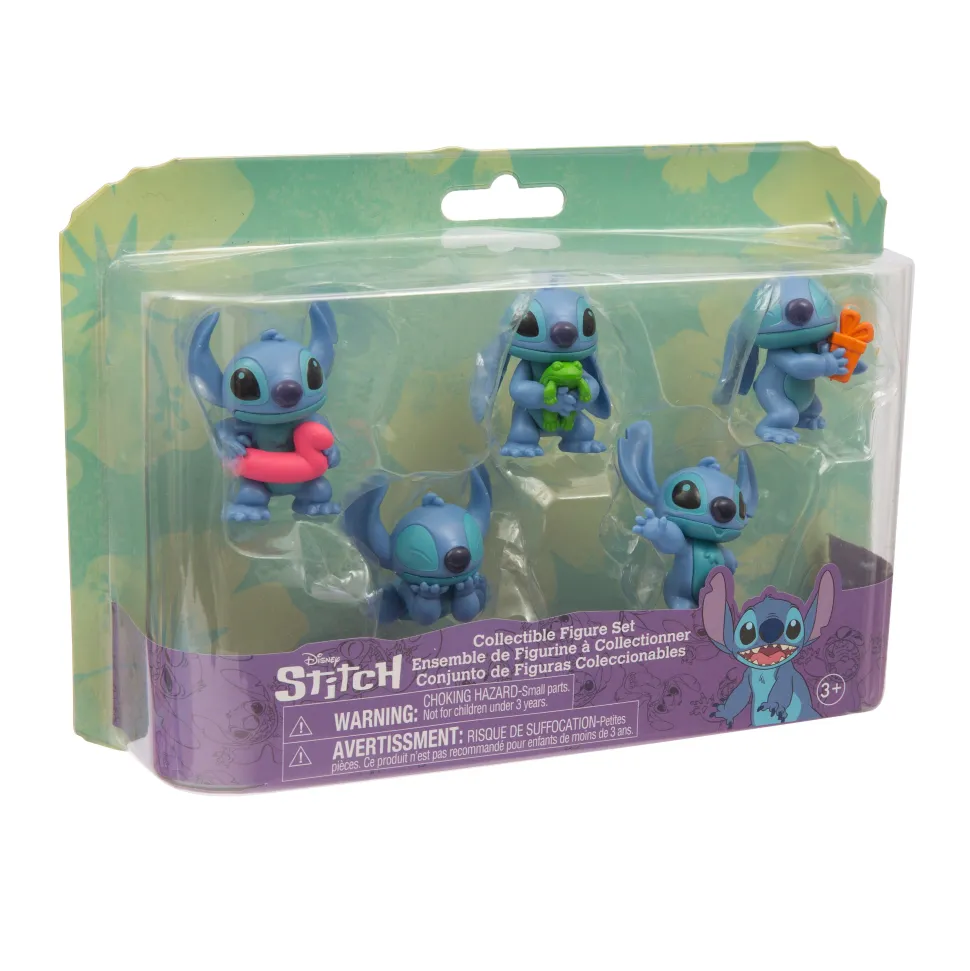 Disney Stitch Pack Deluxe 5 Mini Personaggi Collezionabili