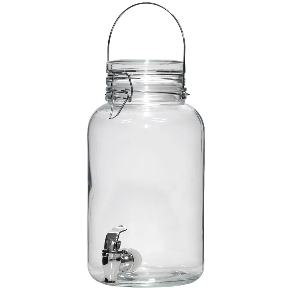 Dispenser Bevande in Vetro con Rubinetto 4 Litri
