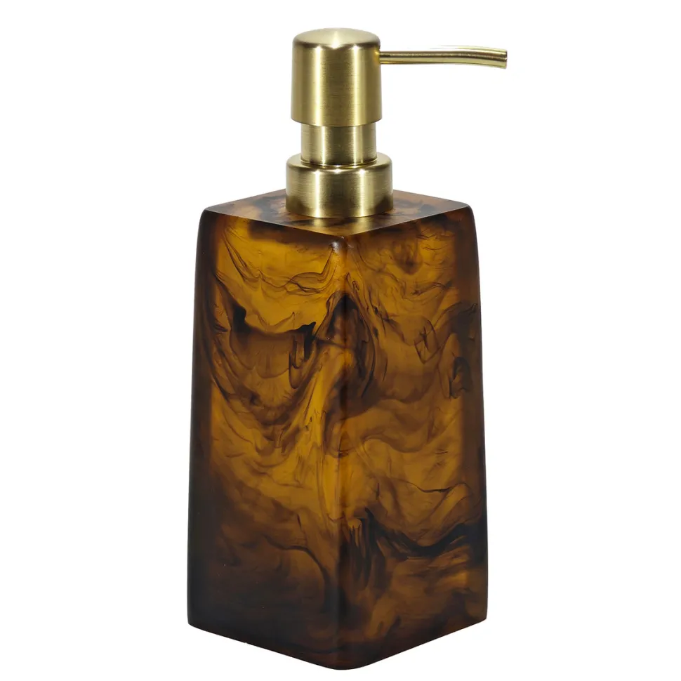 Dispenser sapone Effetto Marmo Marrone 300 ml