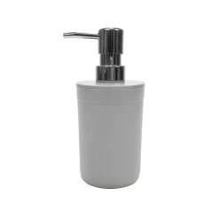 Dispenser Sapone Liquido Plastica Grigio 390 ml