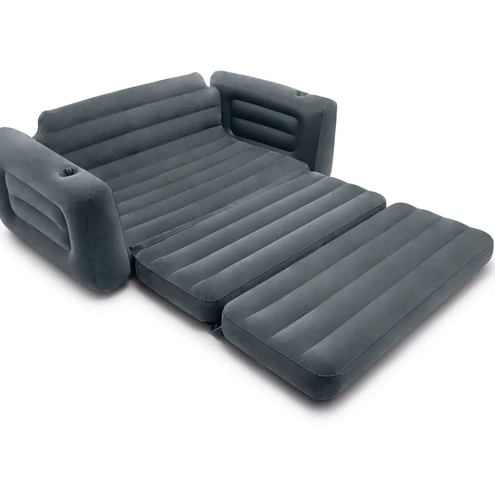 Divano Letto Gonfiabile 2 Posti con Porta Bicchieri