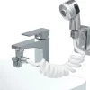 Doccetta Lavabo in lega di zinco con tubo flessibile fino a 150 cm