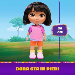Dora l'Esploratrice Bambola Interattiva Canta ed Esplora h30,4 cm