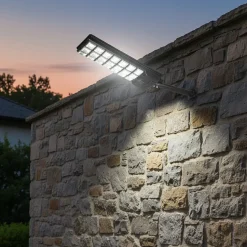 Faro Solare LED Luce Naturale con Sensore di Movimento 400 Watt