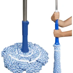 Fiocco lavapavimenti in microfibra con asta estensibile fino a 125 cm