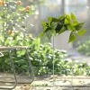 Fioriera da Giardino in Metallo Bianco h40 cm diametro 15 cm