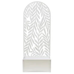Fioriera Rettangolare con Separé Decorativo Bianca
