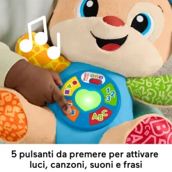 Fisher-Price Cagnolino Smart Stages Laugh & Learn Ridi e Impara Peluche Musicale