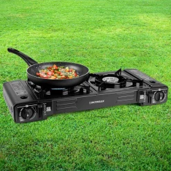 Fornello Portatile a Gas Butano con Valigetta 62,5x28 cm