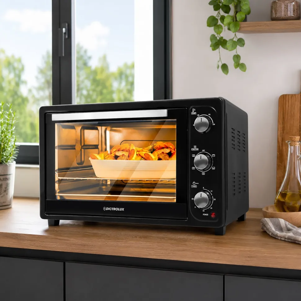 Forno Elettrico Ventilato Black Evolution 45 Litri 1800 Watt