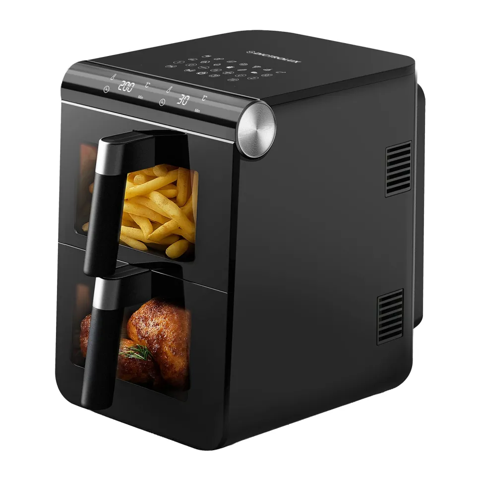 Friggitrice ad Aria Doppio Cestello Chef Fry 11 litri 2800 Watt