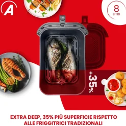 Friggitrice ad aria Friggisana Infinity 8 litri 1700 Watt