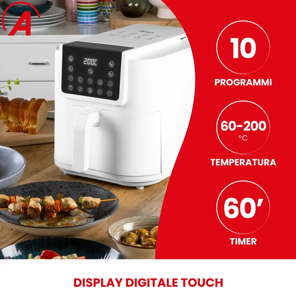Friggitrice ad aria Friggisana Infinity 8 litri 1700 Watt