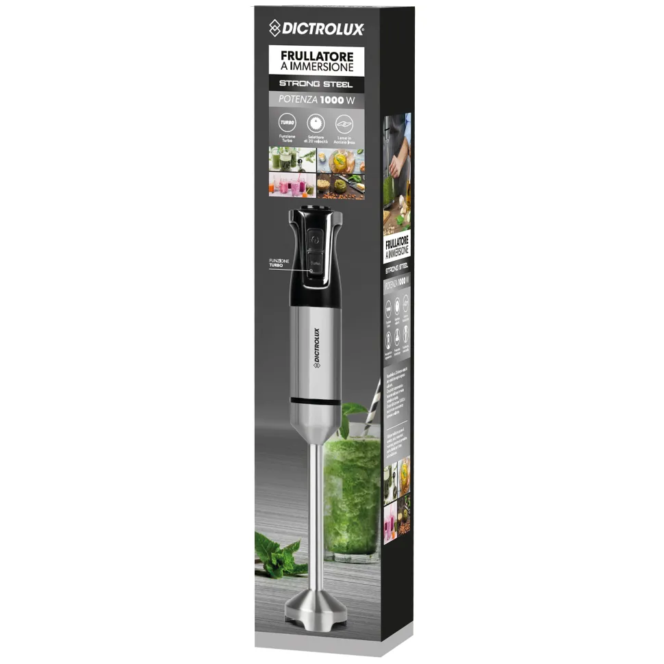 Frullatore ad Immersione Strong Steel 1000 Watt