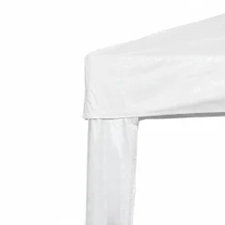 Gazebo da Giardino Bianco in Metallo 3x3 metri