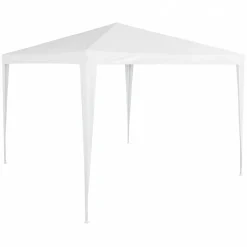 Gazebo da Giardino Bianco in Metallo 3x3 metri