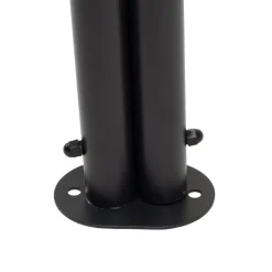 Gazebo da giardino in Acciaio Antracite con Telo in Poliestere Écru 3,8x3,8 metri