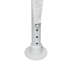 Gazebo da giardino in Acciaio con Telo in Polietilene Bianco 3x6 metri