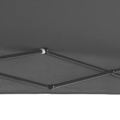 Gazebo da giardino Richiudibile in acciaio Antracite con telo Grigio 3x3 metri