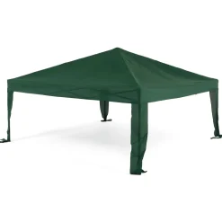Gazebo da giardino Richiudibile in acciaio Antracite con telo Verde 3x3 metri