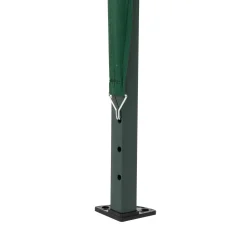 Gazebo da giardino Richiudibile in acciaio Antracite con telo Verde 3x3 metri