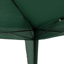 Gazebo da giardino Richiudibile in acciaio Antracite con telo Verde 3x3 metri