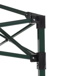 Gazebo da giardino Richiudibile in acciaio Antracite con telo Verde 3x3 metri