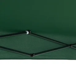 Gazebo da giardino Richiudibile in acciaio Antracite con telo Verde 3x3 metri