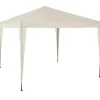 Gazebo da giardino Richiudibile in acciaio Antracite con telo Ècru 3x3 metri