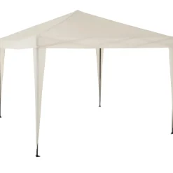 Gazebo da giardino Richiudibile in acciaio Antracite con telo Ècru 3x3 metri