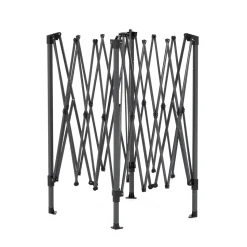 Gazebo da giardino Richiudibile in acciaio Antracite con telo Ècru 3x3 metri