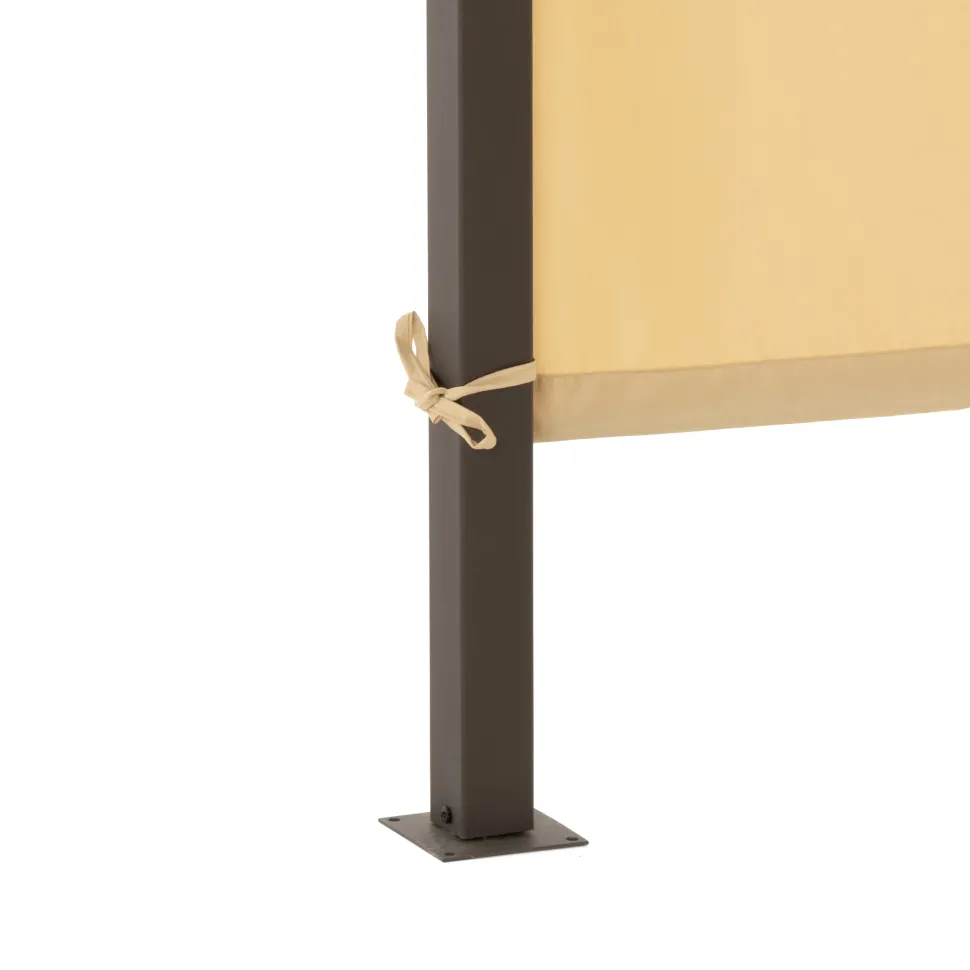 Gazebo Pergola Orientabile Telo Camel 3x3 metri