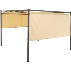 Gazebo Pergola Orientabile Telo Camel 3x3 metri
