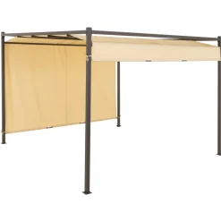Gazebo Pergola Orientabile Telo Camel 3x3 metri