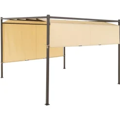 Gazebo Pergola Orientabile Telo Camel 3x3 metri