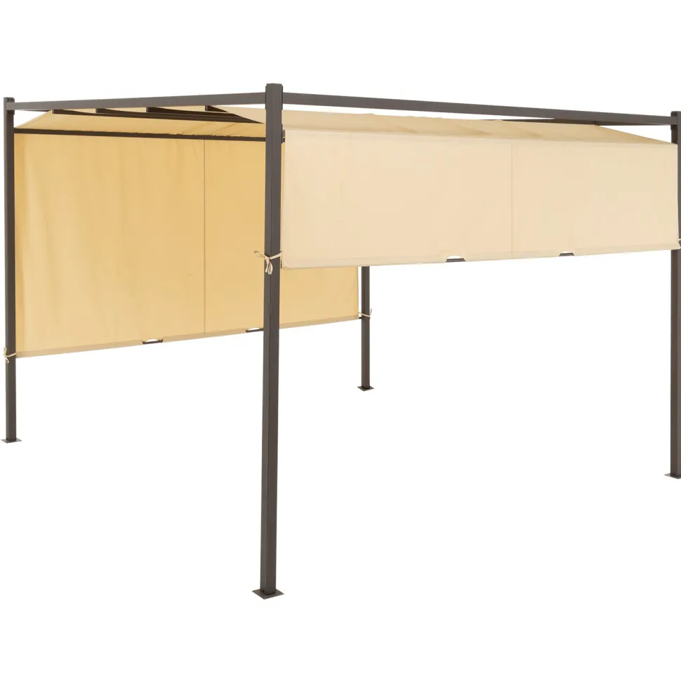 Gazebo Pergola Orientabile Telo Camel 3x3 metri
