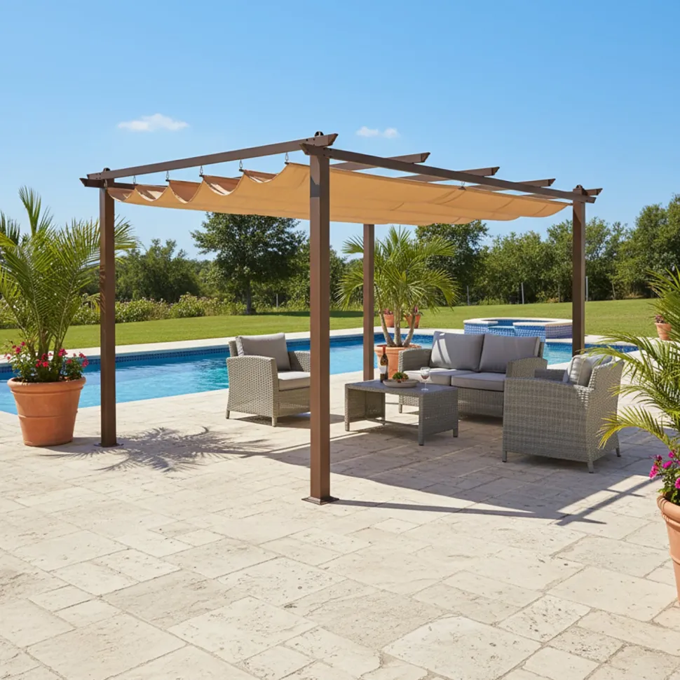 Gazebo Pergola Telo Camel 3x4 metri