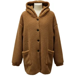 Giacca Plaid MyBear Unisex con Tasche e Cappuccio