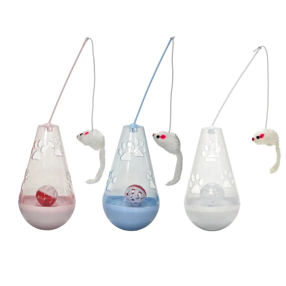Gioco per Gatti Cat Tumbler Toy con Pallina e Topolino Oscillante
