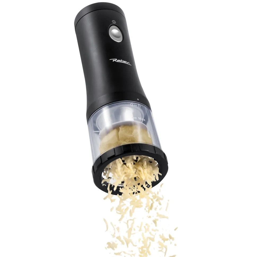 Grattugia Elettrica Cordless Ricaricabile USB Senzafilo Black