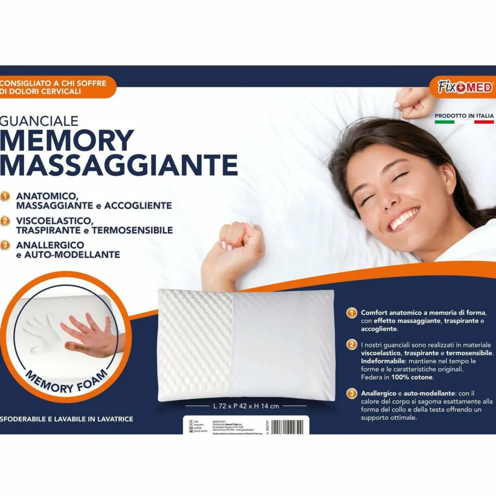 Guanciale Memory Foam Massaggiante