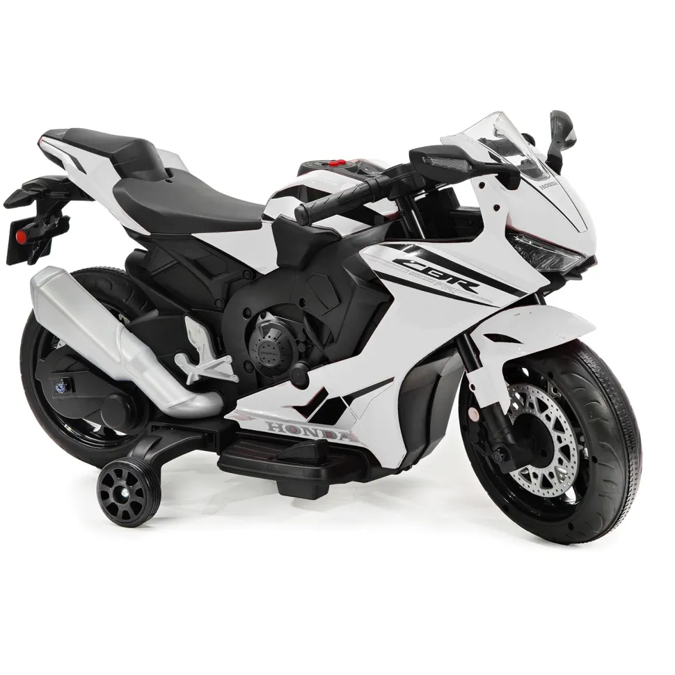 Honda CBR1000RR Moto Elettrica per Bambini Bianca 3+ Anni