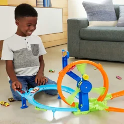 Hot Wheels Action Pista Loop Rotante Playset con Veicolo Incluso