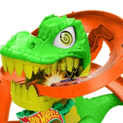 Hot Wheels City T-Rex Battaglia Infuocata – Playset con Macchinina 1:64