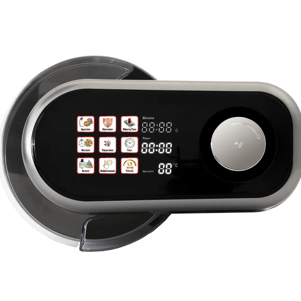Impastatrice Multifunzione 3 in 1 Mix Force Display Digitale Touch con Bilancia Integrata 5 Litri 1500 Watt