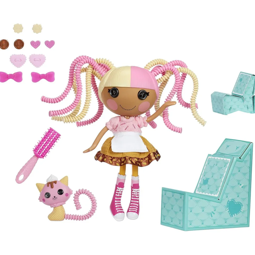 Lalaloopsy Silly Hair Bambola Scoops Waffle Cone con Accessori