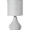 Lampada da comodino grigia h26 cm