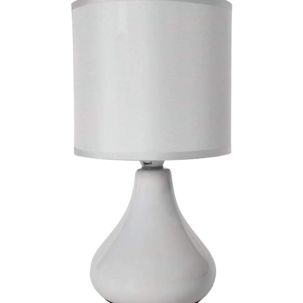 Lampada da comodino grigia h26 cm